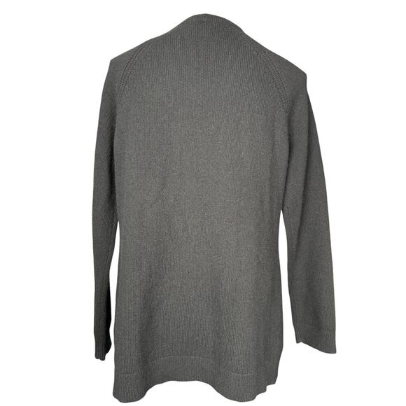 Vintage Pendleton Lambswool Angora Open‎ Front Cardigan Large Petite Black - Picture 2 of 7